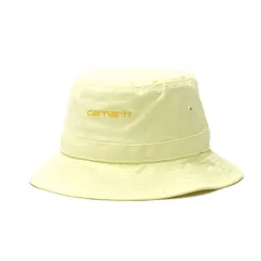 日本正規品 カーハート ハット Carhartt WIP SCRIPT BUCKET HAT バケットハット 帽子 コットン ロゴ 刺繍 メンズ レディース I029937 SoftYellowxPopsicle