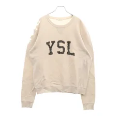 SAINT LAURENT PARIS (サンローランパリ) 21AW YSL Logo Sweatshirt 669979 Y36IP YSLロゴプリント クルーネックスウェットトレーナー ホワイトのサムネイル