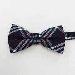 1蝶ネクタイ　ネイビー　チェック　タキシード　新郎新婦　結婚式