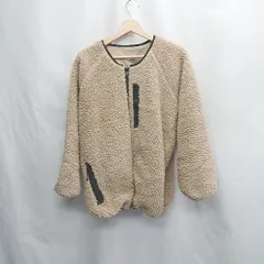 ◇ ⊇ FREAK'S STORE フリークスストア 無地 長袖 ボアジャケット サイズM ベージュ系 レディース E  【1505220000087】