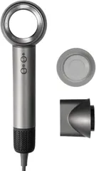 JYUNSEI(潤星) ドライヤー 大風量 ヘアドライヤー 4億マイナスイオン 中空構造 高速ドライヤー 速乾 315g超軽量 乾燥時間短縮 静電気抑制 NTC過熱保護 5段階温度調整 家庭用 ヘアサロン 出張 旅行 集風ノズル付き(グレー)