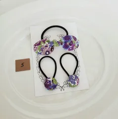 リバティ生地　ヘアゴム3個セット