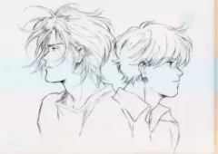 【中古】クリアファイル アッシュ・リンクス＆奥村英二 クリアファイル 「BANANA FISH 放送記念原画展覧会」