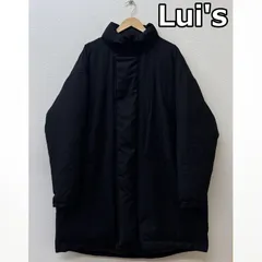 Lui's ルイス コート LUZ2002718A0012 オーバー サイズ ビッグ シルエット スタンドカラー 中綿 ミドル丈 ジャケット 黒 ブラック