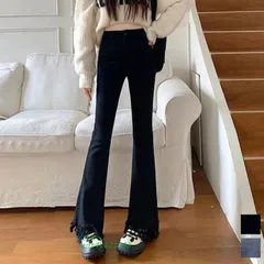 フレアパンツ デニムパンツレディース美脚 。可 ant4y821398