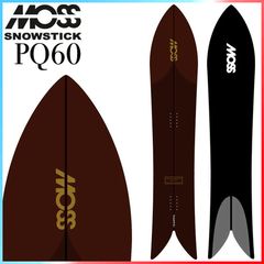 23-24 MOSS SNOWSTICK PQ60 Performance Quad 60 Men's Snowboard Powder Board 2024 (Previous Model)