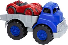 Green Toys (グリーントイズ) フラットベッドトラック レースカー付き　 ミニカー