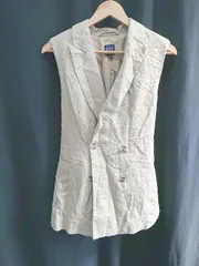 ◇ ◎ Θ GAP ギャップ ジレ ジャケット サイズS ベージュ レディース E  【1410230014569】