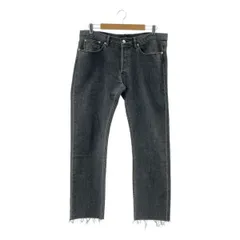 A.P.C. / アーペーセー | PETIT NEW STANDARD / プチニュースタンダードジーンズ カットオフ ブラックデニム パンツ | 34 | チャコールグレー | メンズ