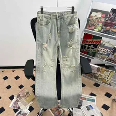 メンズ ファッション 服 男性用 オシャレ シンプル 大人 かっこいい 大きいサイズ ストリート 紳士服 アメリカ パンツ ハイスト スリム 快 ジーンズ 夏 マイクロフレア パンツ ロング パンツ