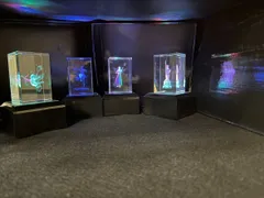 【6個セット】クリスタルアート　3D　オブジェ　インテリア