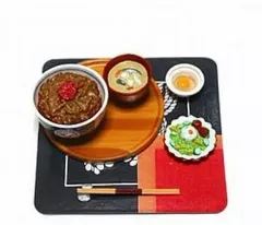 【中古】食玩 トレーディングフィギュア 4.牛丼 「ぷちサンプルシリーズ16 和食日和」