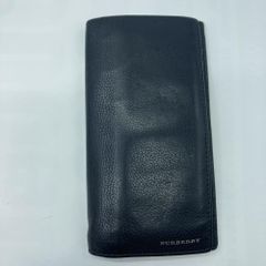 美品 バーバリーブラックレーベル オーガナイザー ロゴ金具 長財布 