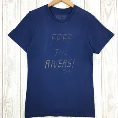 【Men's XS ネイビー系】 Patagonia ( パタゴニア ) Free The Rivers! ジョン・ミューア オーガニックコットン Tシャツ 入手困難 International Men's  コットン ショートスリーブTシャツ