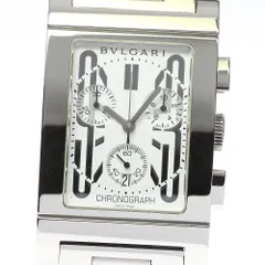 ☆美品【BVLGARI】ブルガリ レッタンゴロ クロノグラフ RTC49S クォーツ メンズ 腕時計_736077