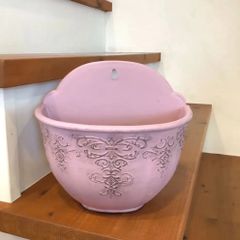 合成樹脂製植木鉢　壁掛け　ゴシックウォール　お色は3色よりお選びくださいませ。　園芸用品　花　庭　ガーデニング雑貨　おしゃれ　寄せ植え　玄関