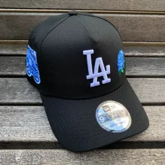 海外限定 Newera ニューエラ 9Forty Aフレーム LA Dodgers ドジャース 75th WS バラ Rose Crest キャップ (940-187)