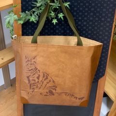 ハンドメイド　米袋かばん  ねこ