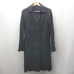 ◇ ⊇ コムサデモード シンプル 長袖 トレンチコート サイズ11 ネイビー系 レディース E  【1505290001724】