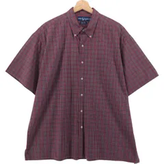 古着 ラルフローレン Ralph Lauren GREGGOR 半袖 ボタンダウン チェックシャツ ボックスシャツ メンズXL相当/eaa542613