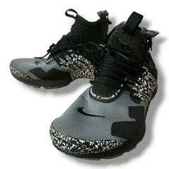 NIKE AIR PRESTO MID ACRONYM AH7832-001 ナイキエアプレストミッド アクロニウム 26㎝ グレー・ブラック  スニーカー 古着 Plus-No.338