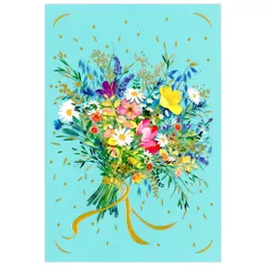 CHIKYU 多目的カード 花とリボン AG360-55 二つ折り