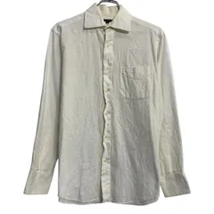 TOMMY HILFIGER 長袖 ストライプシャツ L ホワイト トミーヒルフィガー ボタン 胸ポケット カジュアル 古着卸 アメリカ仕入 a612-5453
