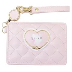 【メール便】ハローキティ 定期入れ リール付き単パスケース ハートフレーム サンリオ サンアート シングルパスケース ICカードケース キャラクター グッズ 