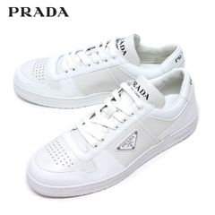 25SSモデル プラダ PRADA トライアングルプレート スニーカー【BIANCO】 2EE364 3LQB F0009/【2025SS】m-shoes