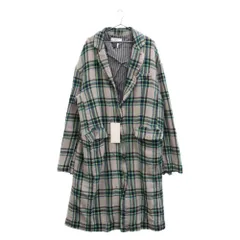 FACETASM (ファセッタズム) 22AW SHURUNKEN CHESTER COAT TOF-CO-M02 チェックチェスターコート グレーのサムネイル
