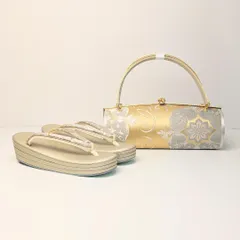 【新品未使用】岩佐　輪奈織フォーマルバック濃茶色　（草履は、1回使用） NISHIORI 草履バッグセット 岩佐謹製 IWASA プラチナ糸使用 高級