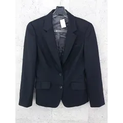 ◇ COMME CA DU MODE コムサデモード 2B 長袖 テーラード ジャケット サイズ7 ブラック レディース P  【1000027871170】