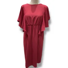 新品 未使用 タグ付きROSSO URBAN RESEARCH ロッソ アーバンリサーチ フレアースリーブドレス ポリエステル 結婚式 日本製 ローズ レッド Rose red フリーサイズ レディース ゴーゴー古着マルイ北千住店 29 NO.有草00206