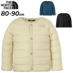 送料無料 ノースフェイス ベビーウェア 中わた ジャケット 80cm 90cm THE NORTH FACE マイクロゼファーカーディガン 防寒 アウター 保温 はっ水 ベビー服 子供服 こども シンプル 男の子 女の子 赤ちゃん 幼児 子ども 衿なし 上着 