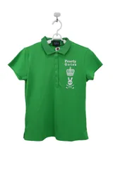 PEARLY GATES(パーリーゲイツ) ポロシャツ 緑 レディース 2 055-160958 ゴルフ用品 2506-0997 中古