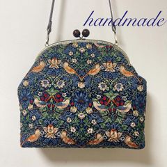 ミナペルホネン　ハンドメイド　がま口　お財布ショルダーバッグ ミナペルホネン ハンドメイドがま口お財布ショルダーバッグ⭐️twins
