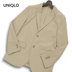 UNIQLO ユニクロ 通年 SLIM FIT 感動ジャケット★ ストレッチ コットンライク アンコン テーラード ジャケット Sz.M メンズ