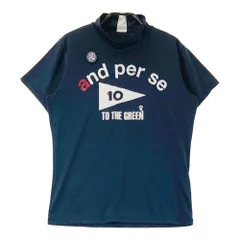 サイズ： AND PER SE アンパスィ  モックネック 半袖Tシャツ  ネイビー系 [240101387281]# ゴルフウェア レディース ストスト