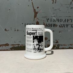 1987年 スーパーボウル XXI 記念 ミルクガラス マグカップ（フェデラル社製）— 希少ヴィンテージアイテム