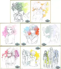 【中古】紙製品 全8種セット 「堀越耕平『僕のヒーローアカデミア』原画展 色紙コレクション」