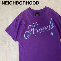 【NEIGHBORHOOD】ネイバーフッド　プリントT 半袖カットソー　パープル　紫　サイズ不明