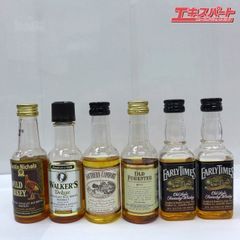 未開栓 バーボンウイスキー ミニボトル 5本セット ワイルドターキー オールドフォレスター etc 計6点 ※液面低下有 公田店