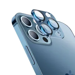 iPhone 13 Pro/Pro Maxカメラフィルム アルミ合金製＋強化ガラス レンズ全面保護 カメラカバー 0.25mm超薄 Apapeya 一体型レンズ保護フィルム 保護ケース 防爆裂 ・耐衝撃・スクラッチ防止・露出オーバー防止・高透過率・ケースに 1