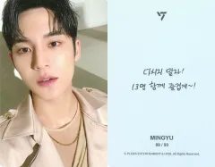 【中古】コレクションカード(男性) 89[スペシャル]：SEVENTEEN/ミンギュ(MINGYU)/印刷メッセージ入り/「SEVENTEEN [RIGHT HERE] WORLD TOUR IN GOYANG」トレーディングカード