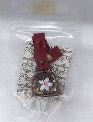 ☆新品未使用「送料込」色々取り付けられるお守りベル//桜白⑬//Chari-bura チャリブラ//r100