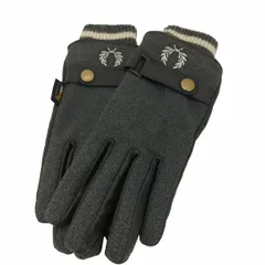フレッドペリー FRED PERRY Woven/Leather Mix Gloves メンズ 表記無 のサムネイル