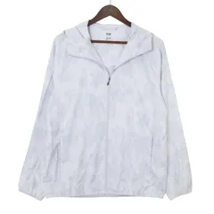 UNIQLO ユニクロ 通年 3Dカット プリント★ ポケッタブル UVカット パーカー Sz.L メンズ