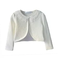 【新品】 [VIISEN] ボレロ 子供 長袖 カーディガン 結婚式 ボレロ 子供服 女の子 春夏秋 可愛い キッズ フォーマル ボレロ ドレス ボレロ 通園 通学 入園式 卒園式 入学式 発表会 演奏会 80/90/100/110/120/130/140 1