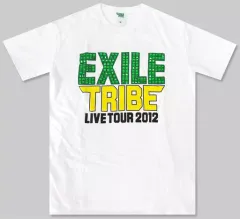【中古】Tシャツ(男性アイドル) EXILE TRIBE ツアーTシャツ ホワイト Mサイズ 「EXILE TRIBE LIVE TOUR 2012 ～TOWER OF WISH～」