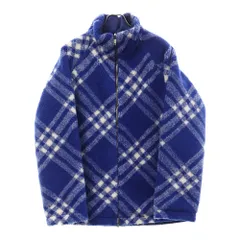 BURBERRY (バーバリー) 23AW Tartan Fleece Jacket 8078777 タータン フリース ジップアップジャケット ブルーのサムネイル